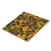 ネズミと黄色のブラックベリー タイル (側面)