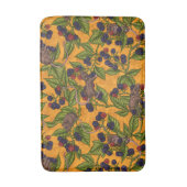 ネズミと黄色のブラックベリー バスマット (正面縦)