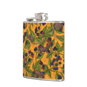 ネズミと黄色のブラックベリー フラスク (左)