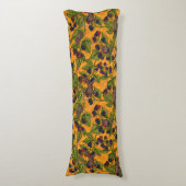 ネズミと黄色のブラックベリー ボディピロー (正面縦)