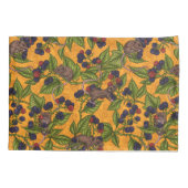 ネズミと黄色のブラックベリー 枕カバー (裏面-左)