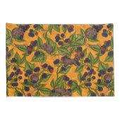 ネズミと黄色のブラックベリー 枕カバー (裏面-右)