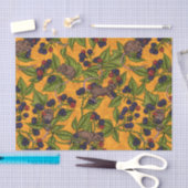 ネズミと黄色のブラックベリー 薄葉紙 (クラフト)