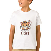 ネズミにインスパイアされた子供用Tシャツ