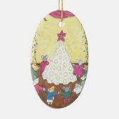 ネズミのまわりにのクリスマスツリー セラミックオーナメント (右)