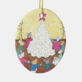 ネズミのまわりにのクリスマスツリー セラミックオーナメント (右)