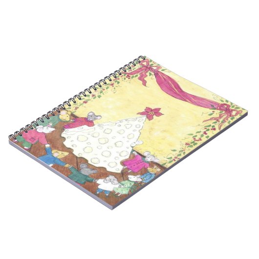 ネズミのまわりにのクリスマスツリー ノートブック (左側)