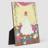 ネズミのまわりにのクリスマスツリー フォトプラーク (側面)