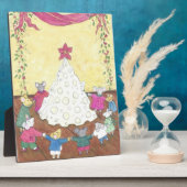 ネズミのまわりにのクリスマスツリー フォトプラーク (側面)