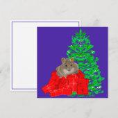 ネズミのクリスマス　フラット　ホリデーカード シーズンカード (正面/裏面)