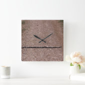 ネズミのヘビ時計 スクエア壁時計 (ホーム)