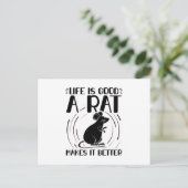 ネズミのペット |齧歯動物の贈り物 ポストカード (スタンド正面)