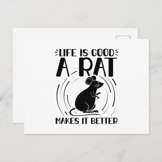 ネズミのペット |齧歯動物の贈り物 ポストカード (正面/裏面)