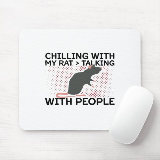 ネズミのペット |齧歯類ラットのギフトアイディア マウスパッド (マウス)
