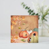 ネズミのマウスの感謝祭のイラストレーション シーズンカード (スタンド正面)