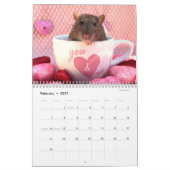 ネズミの世界暦だ カレンダー (2月 2027)