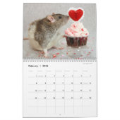 ネズミの世界暦だ カレンダー (2月 2026)