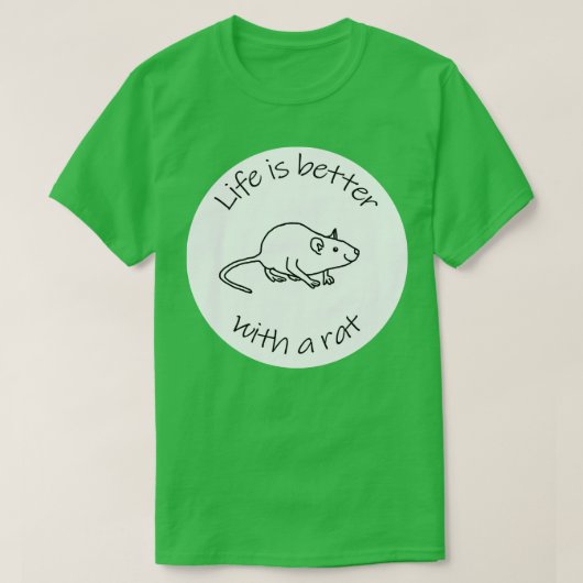 ネズミの動物の引用文 Tシャツ (デザイン正面)