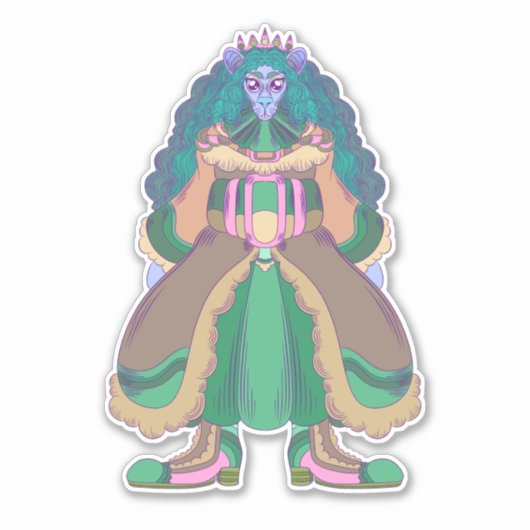 ネズミの姫 シール (正面)