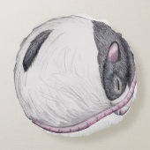 ネズミの寝回り装飾用クッション ラウンドクッション (裏面)