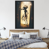 ネズミの巡視による日々の恐怖の生存 キャンバスプリント (インサイチュ (寝室))