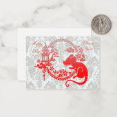 ネズミの年 ノートカード (正面/裏面インサイチュ)