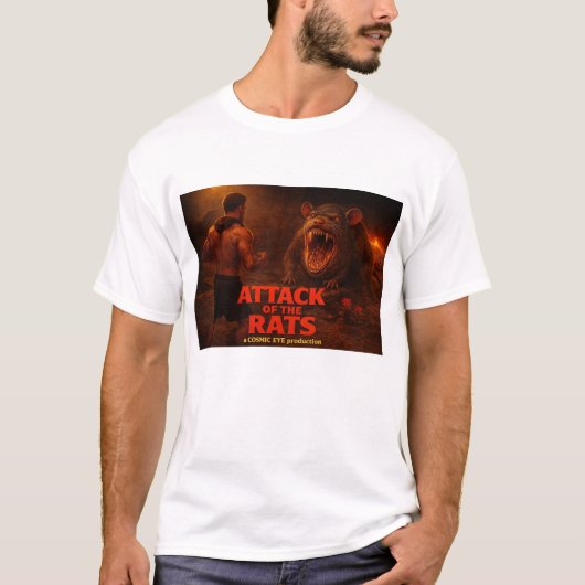 ネズミの攻撃Tシャツ Tシャツ (正面)