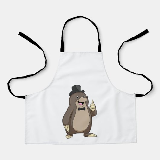 ネズミの新郎タキシード エプロン (正面)