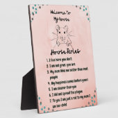 ネズミの母親：ペットラットハウスルールデコル フォトプラーク (側面)