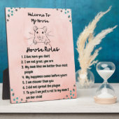 ネズミの母親：ペットラットハウスルールデコル フォトプラーク (側面)