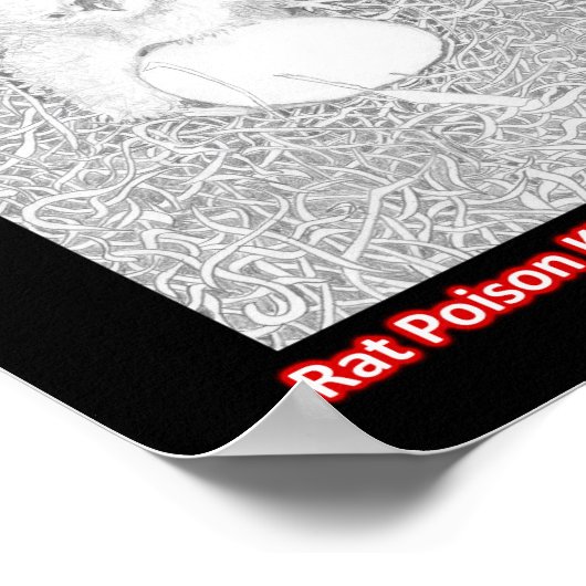 ネズミの毒が野生生物を殺す言葉を広救済める ポスター (角)