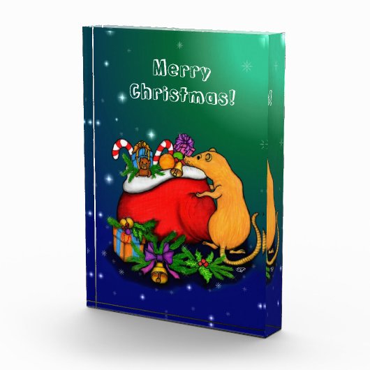 ネズミの王子との聖降誕祭お目出とう フォトブロック (右)