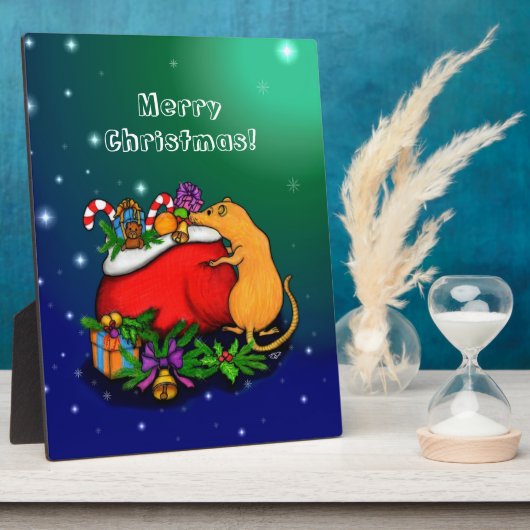 ネズミの王子との聖降誕祭お目出とう フォトプラーク (側面)