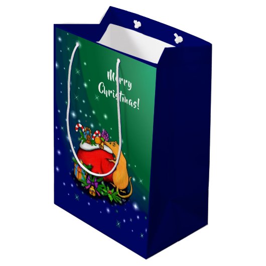 ネズミの王子との聖降誕祭お目出とう ミディアムペーパーバッグ (裏面アングル)