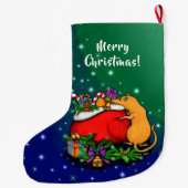 ネズミの王子との聖降誕祭お目出とう ラージクリスマスストッキング (裏面)