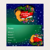 ネズミの王子との聖降誕祭お目出とう 名刺 (外部フラット)