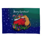 ネズミの王子との聖降誕祭お目出とう 枕カバー (正面)