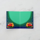 ネズミの王子と共に楽しいクリスマスを カード (内部)