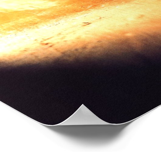 ネズミの穴を覗く猫 ポスター (角)