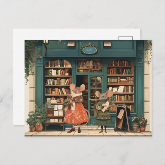 ネズミの街での生活 – Otis & Ms Luna ポストカード (正面/裏面)