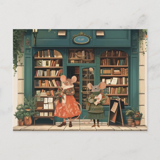 ネズミの街での生活 – Otis & Ms Luna ポストカード (正面)