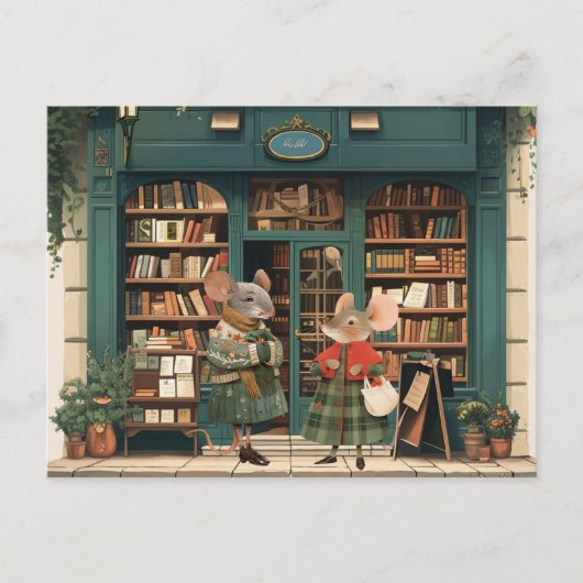 ネズミの街での生活 – Tiff & Mrs. Blume ポストカード (正面)