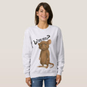 ネズミの記述によって混乱したばか スウェットシャツ (正面フル)