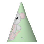 ネズミの誕生日パーティー グリーン パーティーハット (右)