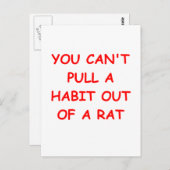 ネズミの離婚の冗談 ポストカード (正面/裏面)