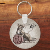 ネズミの〔占星術の〕十二宮図中国の芸術の年 キーホルダー (正面)