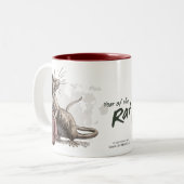 ネズミの〔占星術の〕十二宮図中国の芸術の年 ツートーンマグカップ (正面左)