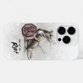 ネズミの〔占星術の〕十二宮図中国の芸術の年 Case-Mate iPhoneケース (裏面 (横))