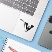 ネズミのV シール (ノートパソコンとiPhone)
