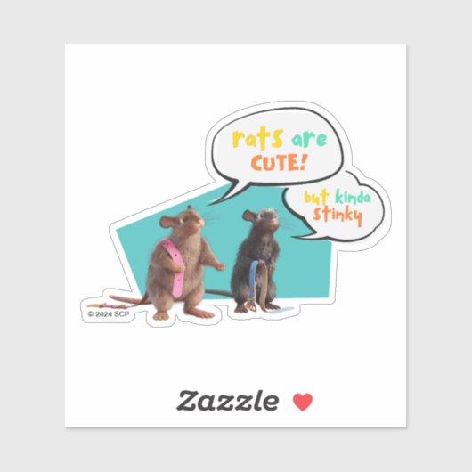 ネズミは可愛いが臭い シール (シート)